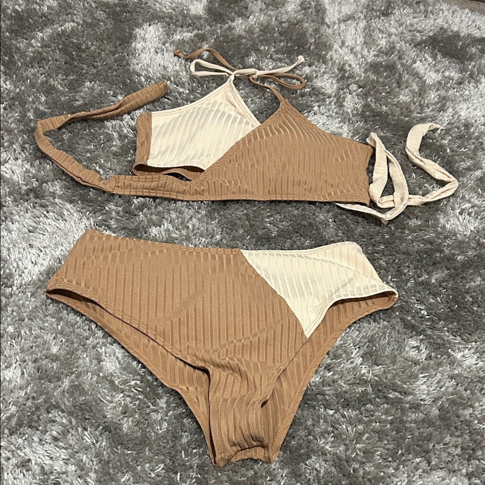 Two-Tone Bikini Set